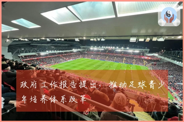政府工作报告提出，推动足球青少年培养体系改革
