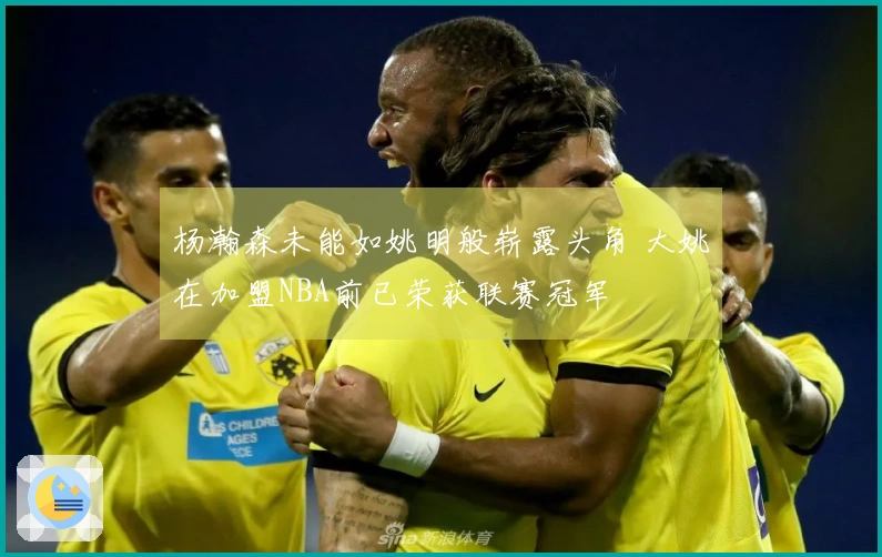 杨瀚森未能如姚明般崭露头角 大姚在加盟NBA前已荣获联赛冠军